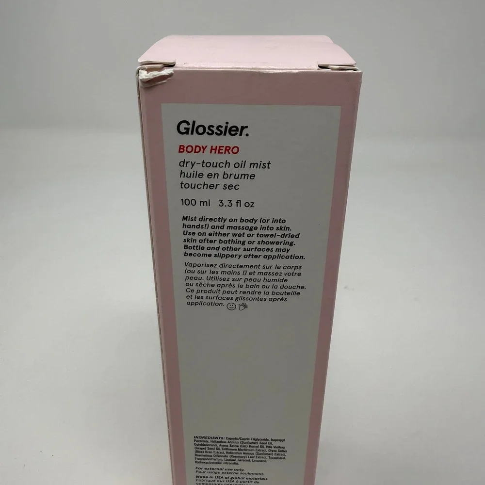 2 NEW Glossier Body Hero Dry-Touch Oil Mist 100ml 3.4oz Body Oil